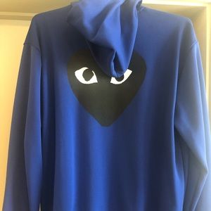 CDG Navy Tech Hoodie